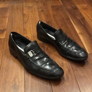 Salvatore Ferragamo Black Loafers